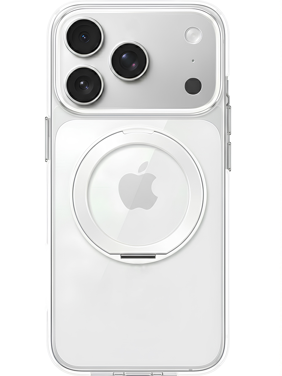 Чехол для iPhone 17 Pro Цветные кольца MagSafe силикон