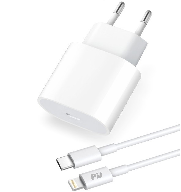 ЗУ Tranyoo T-AP2L 1 USB-C 20W QC 3.0 c кабелем Type-C/Lightning