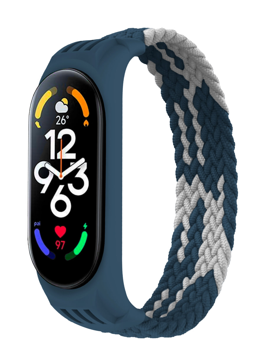 Ремешок для Xiaomi Mi Band 3 / 4 / 5 / 6 / 7 Плетеный монобраслет