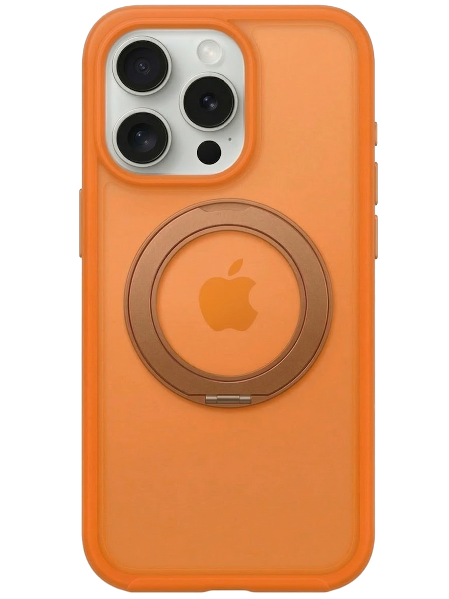 Чехол для iPhone 16 Pro Магнитный шарм пластик+силикон