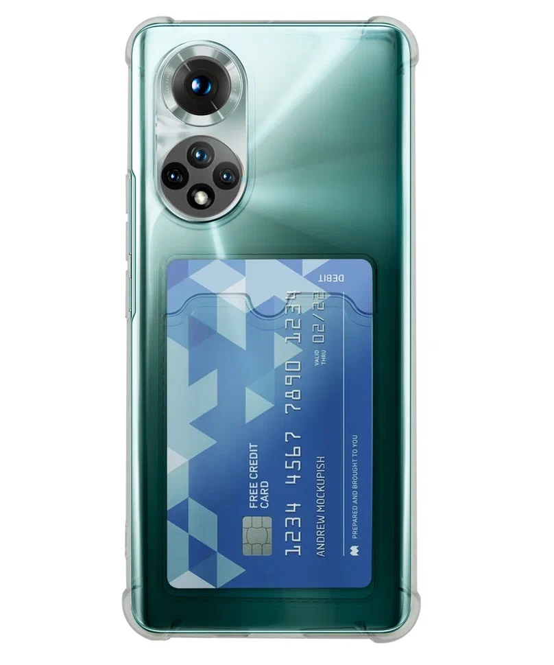 Чехол для Xiaomi Redmi 9А с карманом для карт силикон