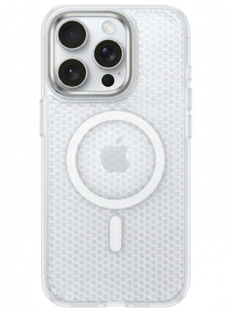 Чехол для iPhone 15 Pro Max Соты силикон