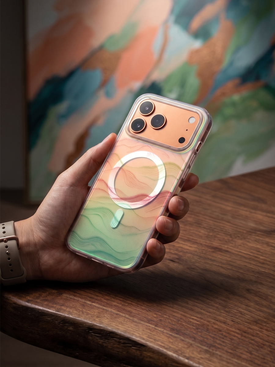 Чехол для iPhone 15 Pro Max Аура MagSafe