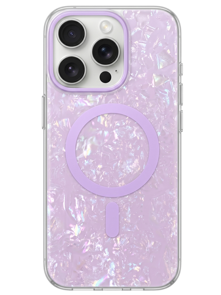 Чехол для iPhone 16 Pro Max Жемчужный MagSafe