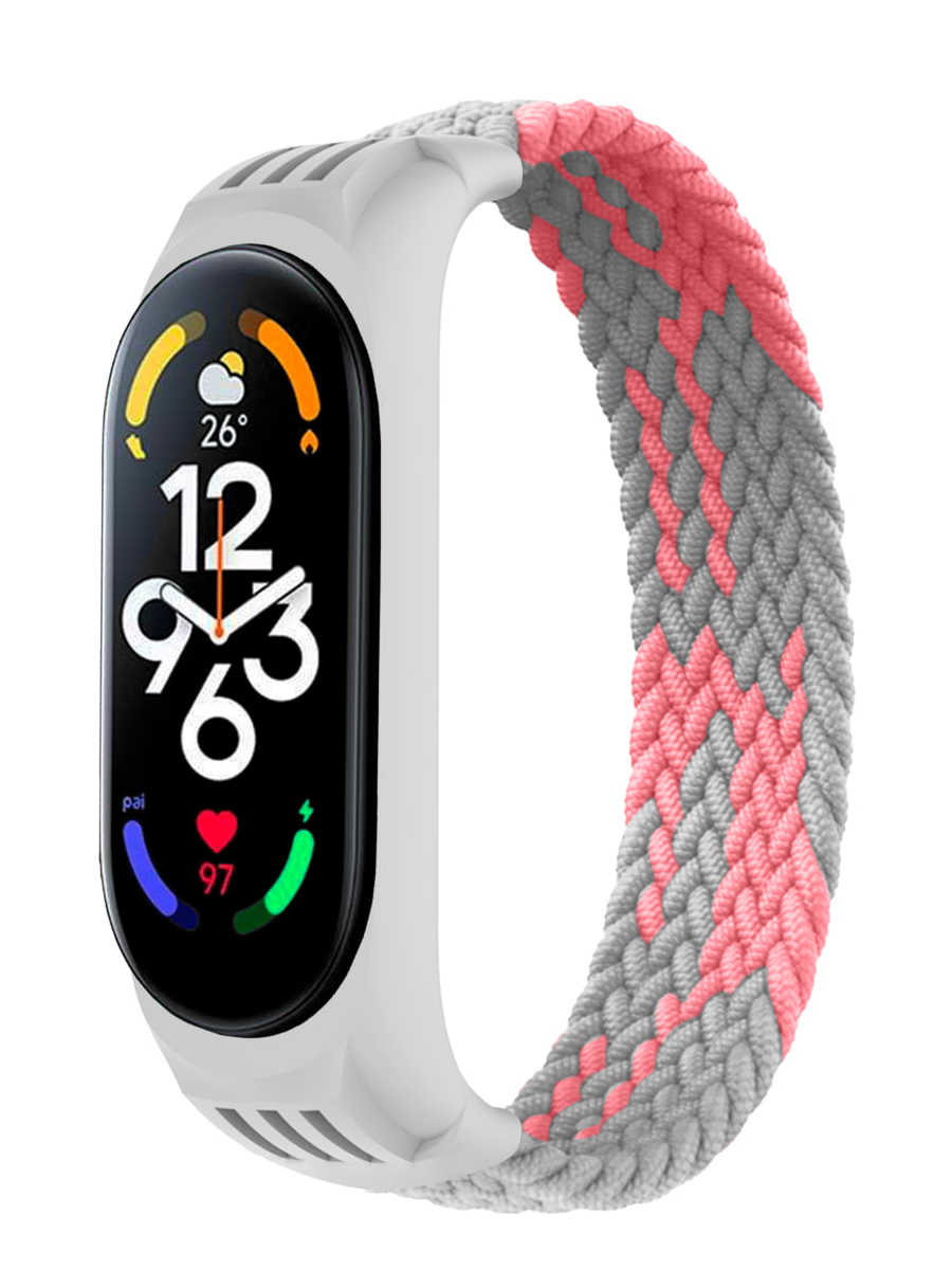 Ремешок для Xiaomi Mi Band 3 / 4 / 5 / 6 / 7 Плетеный монобраслет