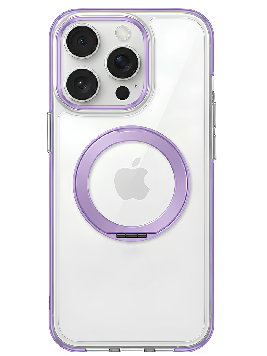 Чехол для iPhone 16 Pro Max Цветные кольца MagSafe силикон