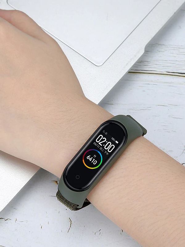 Ремешок для Xiaomi Mi Band 3 / 4 / 5 / 6 / 7 Нейлоновый