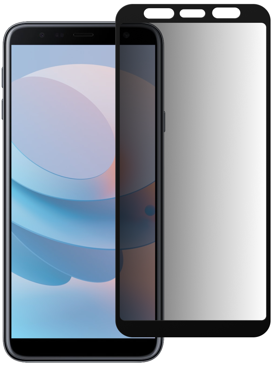 Защитное стекло для Samsung J4 Plus / J6 Plus Антишпион 5D Premium