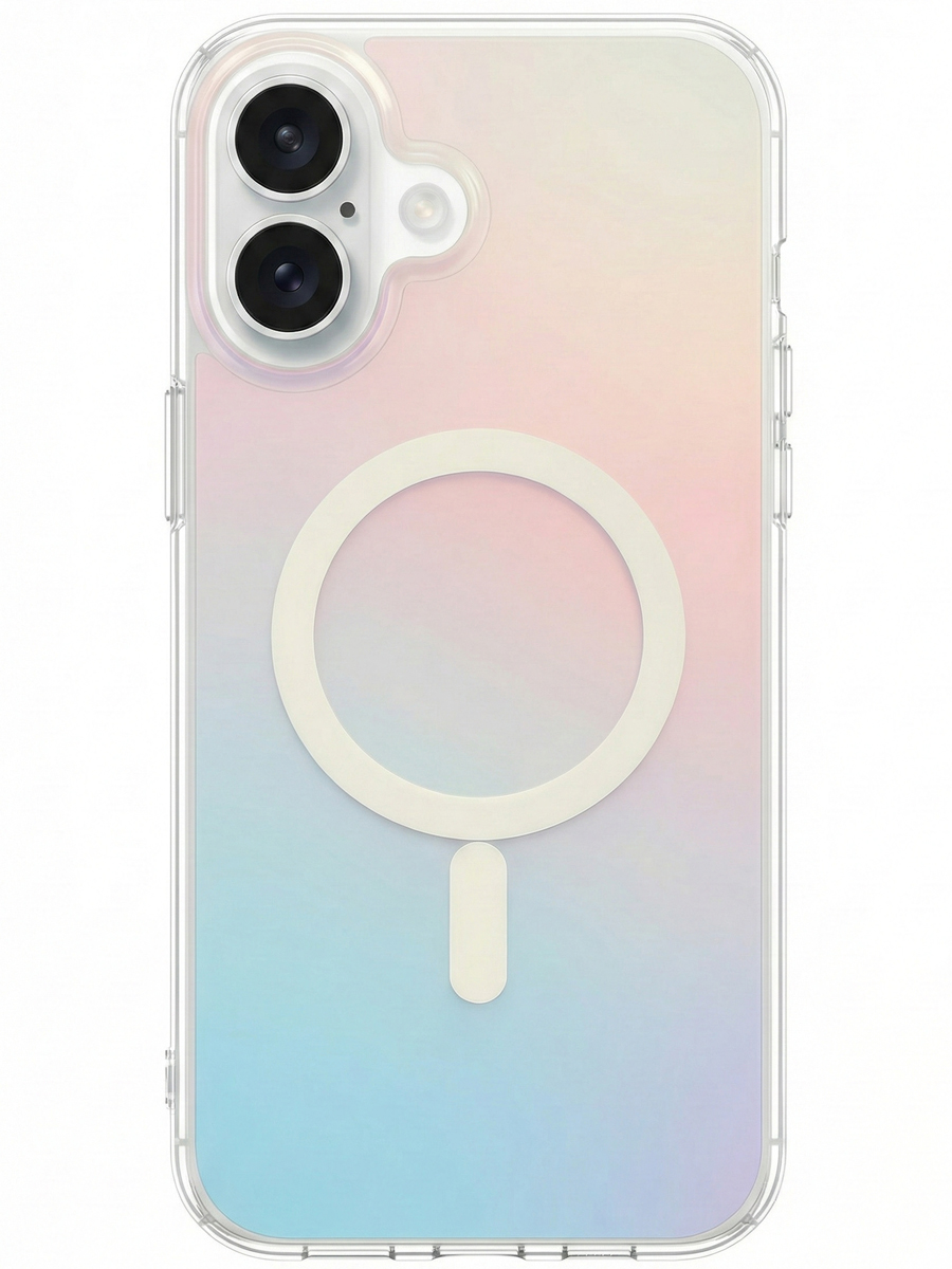 Чехол для iPhone 16 Витраж MagSafe силикон