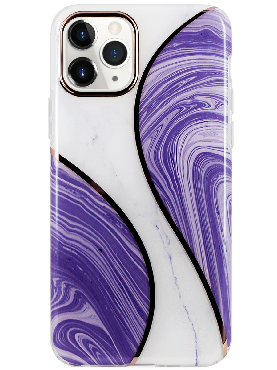 Чехол для iPhone 11 Pro Мраморный волна силикон