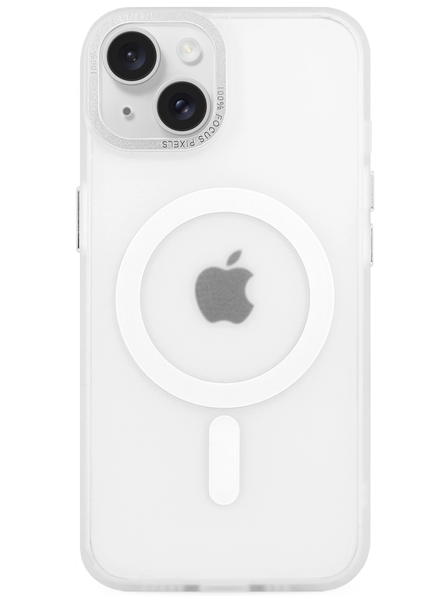 Чехол для iPhone 15 Matte Chrome Magsafe PC+cиликон