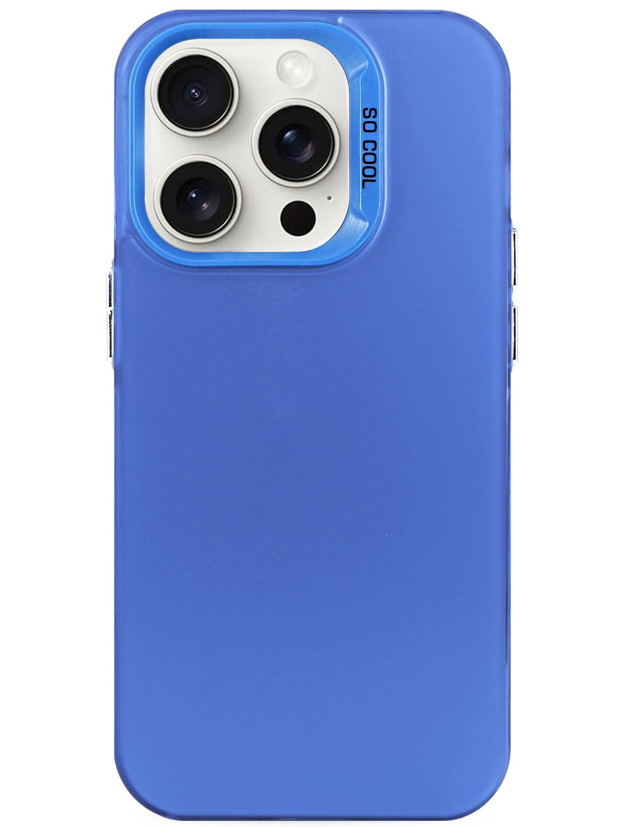 Чехол для iPhone 15 Pro Max So Прохладный пластик+силикон