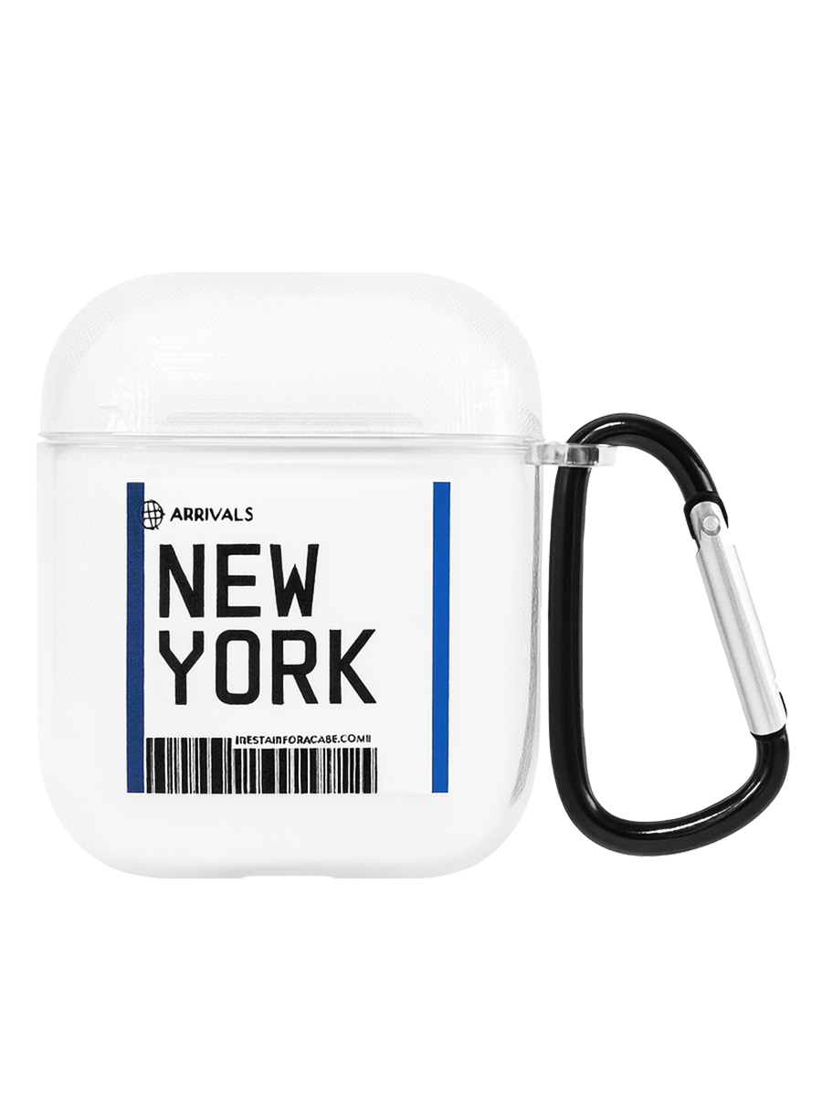 Чехол для AirPods 1/2 Cities с карабином