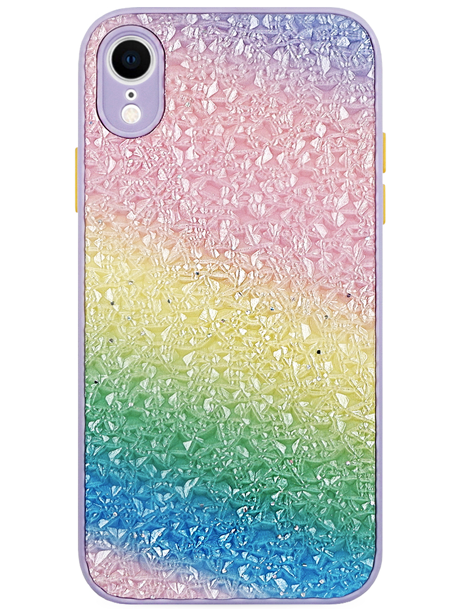 Чехол для iPhone XR Crushed ice (Лавандовый)