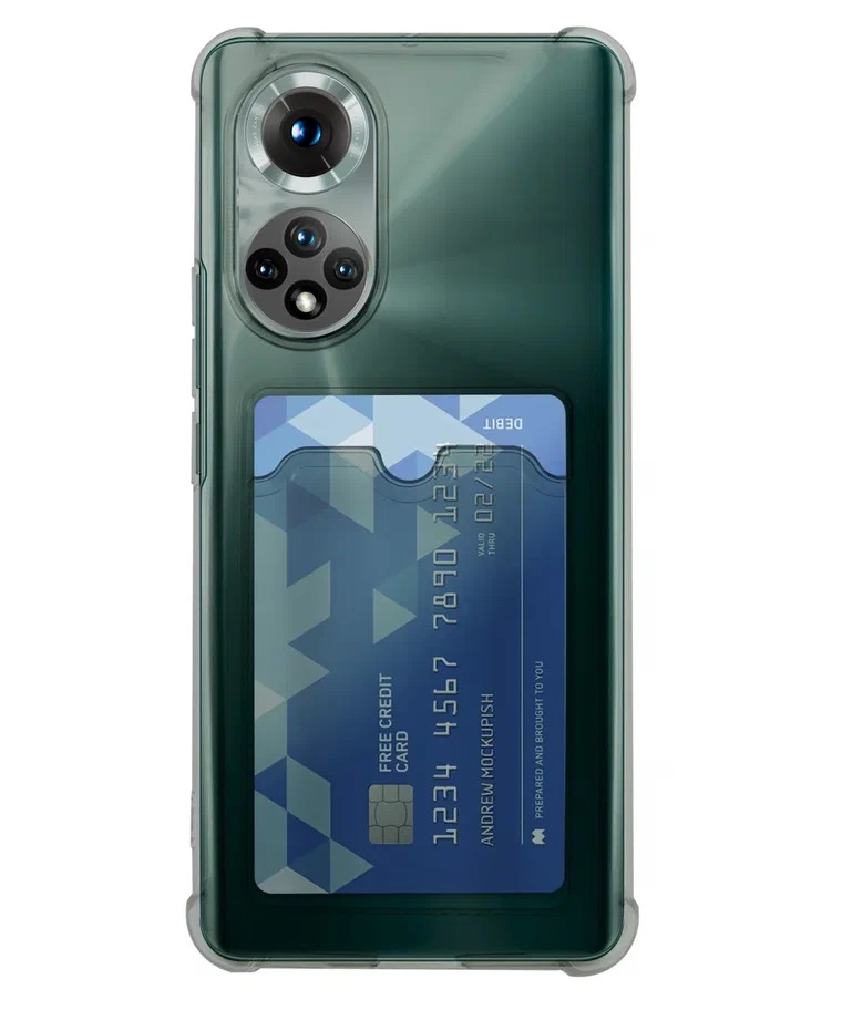 Чехол для Xiaomi Redmi 9А с карманом для карт силикон