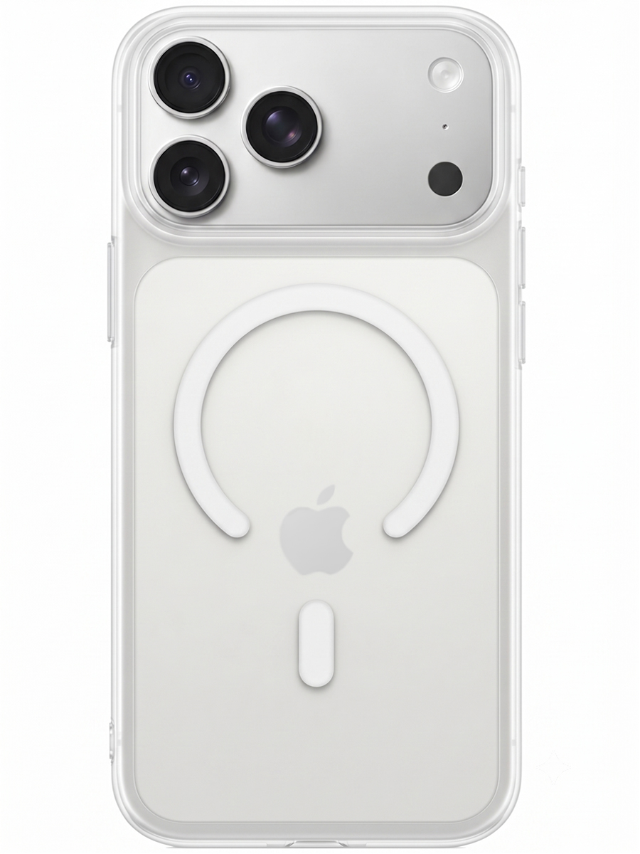 Чехол для iPhone 17 Pro Max Объемный пластик MagSafe
