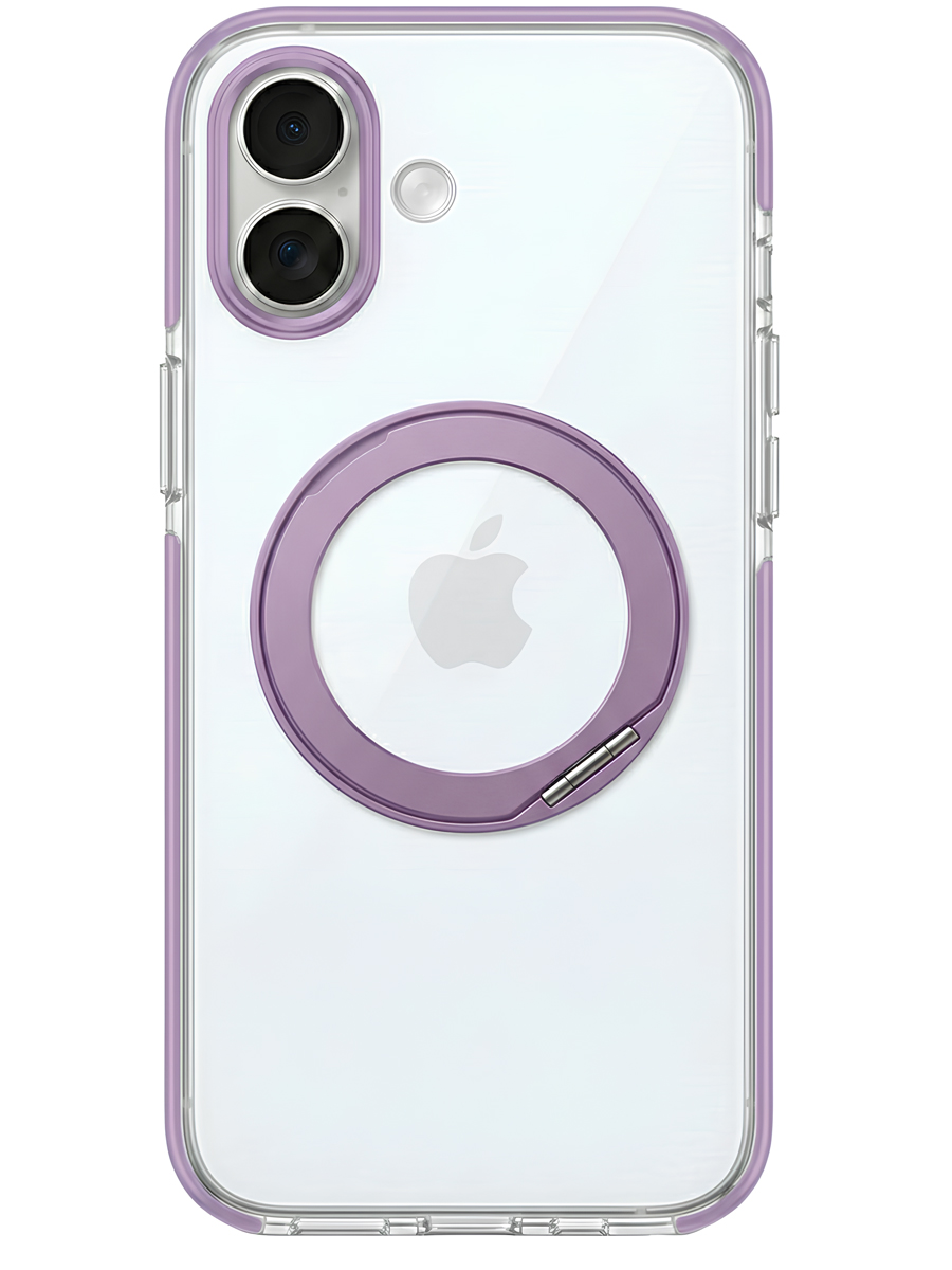 Чехол для iPhone 16 Цветные кольца MagSafe силикон