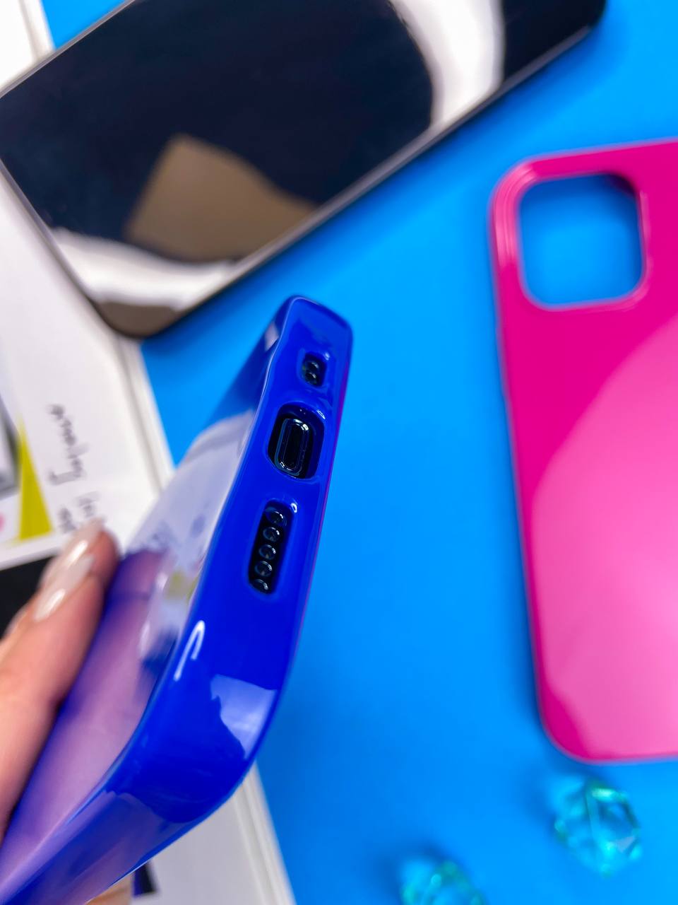 Чехол для iPhone X / XS Цветной силикон