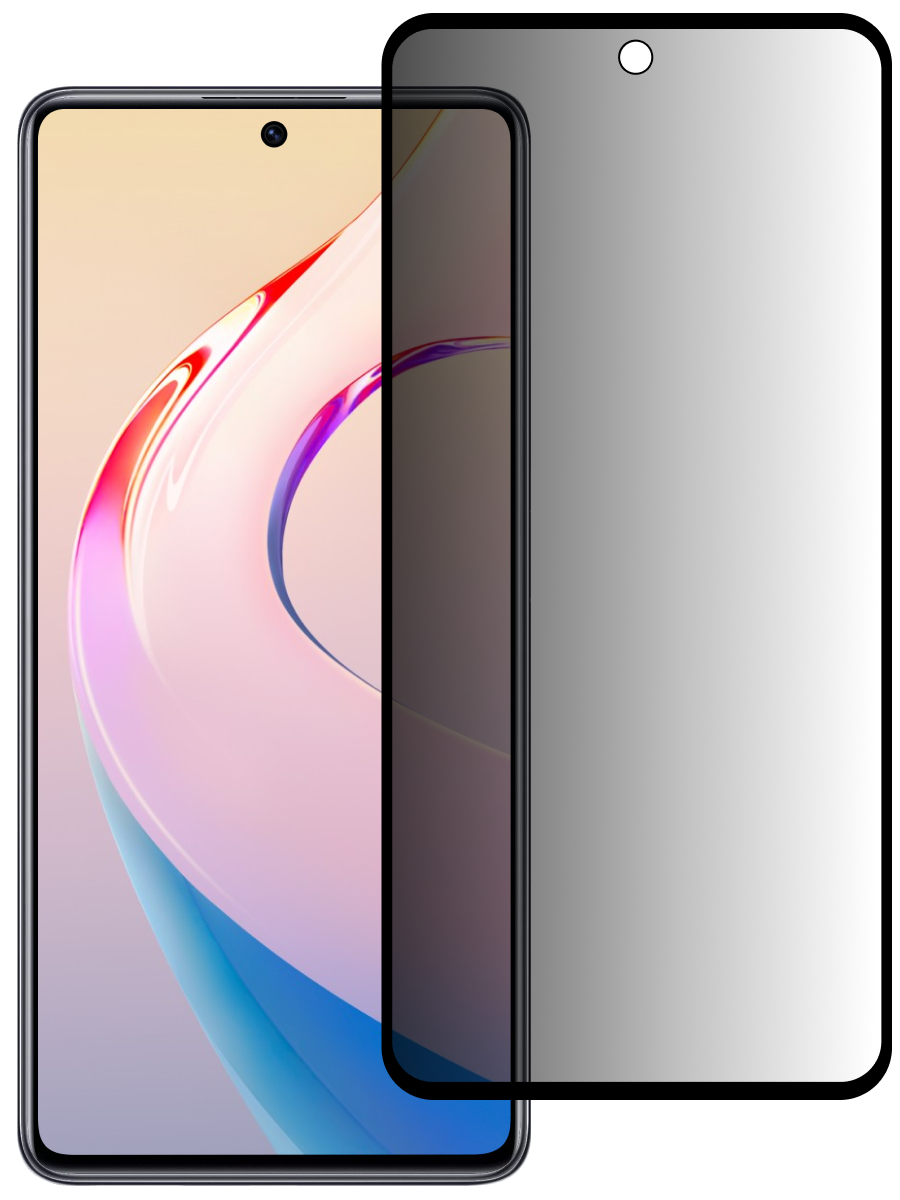 Защитное стекло для Xiaomi Poco M4 Pro 5G Антишпион 5D Premium