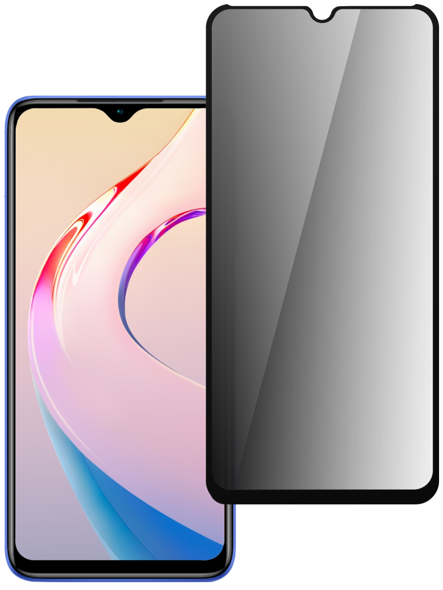 Защитное стекло для Xiaomi Redmi 9T Антишпион 5D Premium