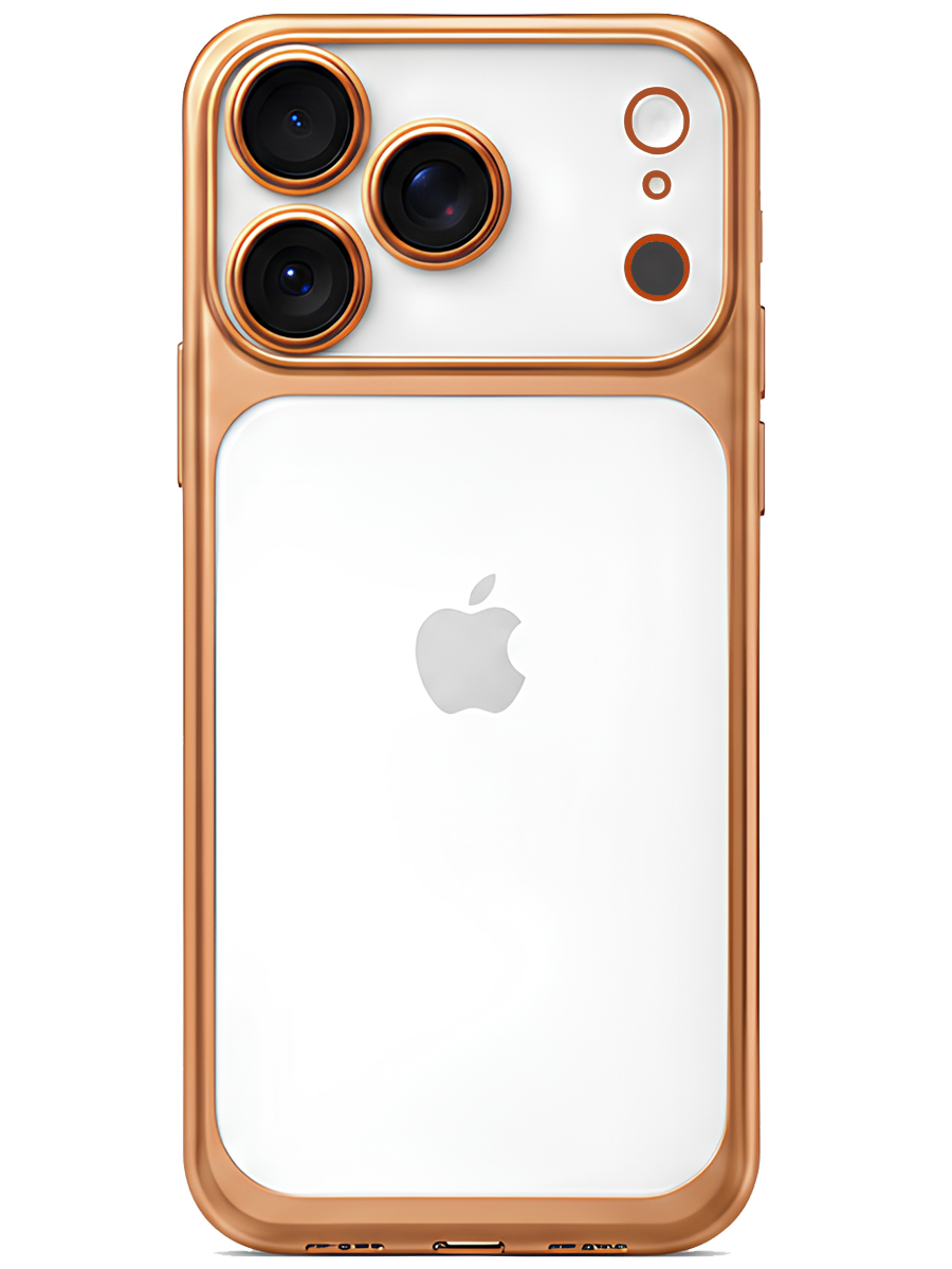 Чехол для iPhone 17 Pro Хромированные грани