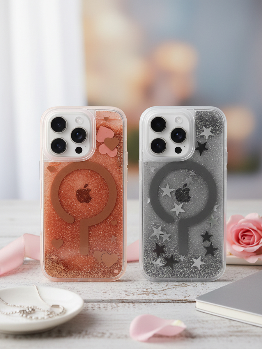 Чехол для iPhone 16 Pro Max Банки MagSafe пластик+силикон