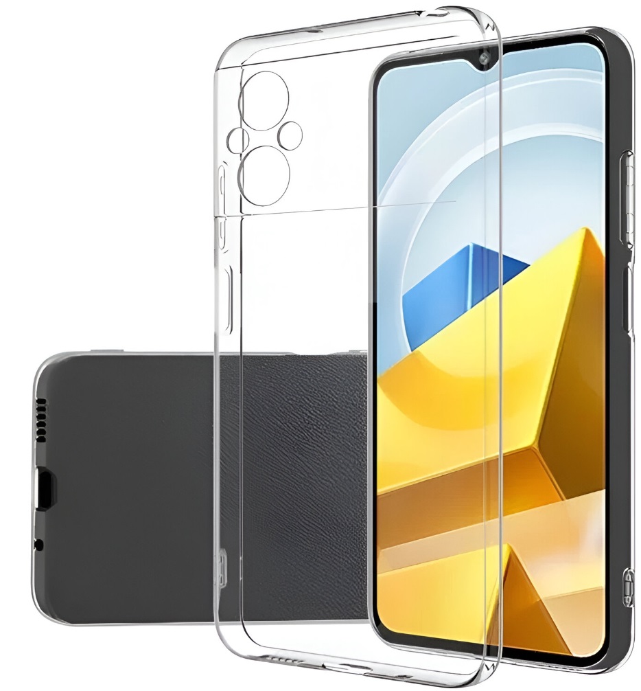 Чехол для Xiaomi Poco M5 4g Ультратонкий силикон Premium с защитой камеры