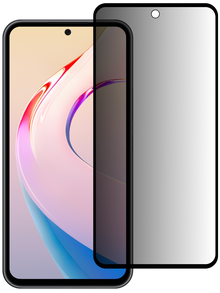 Защитное стекло для Xiaomi Redmi Note 11 4G Антишпион 5D Premium