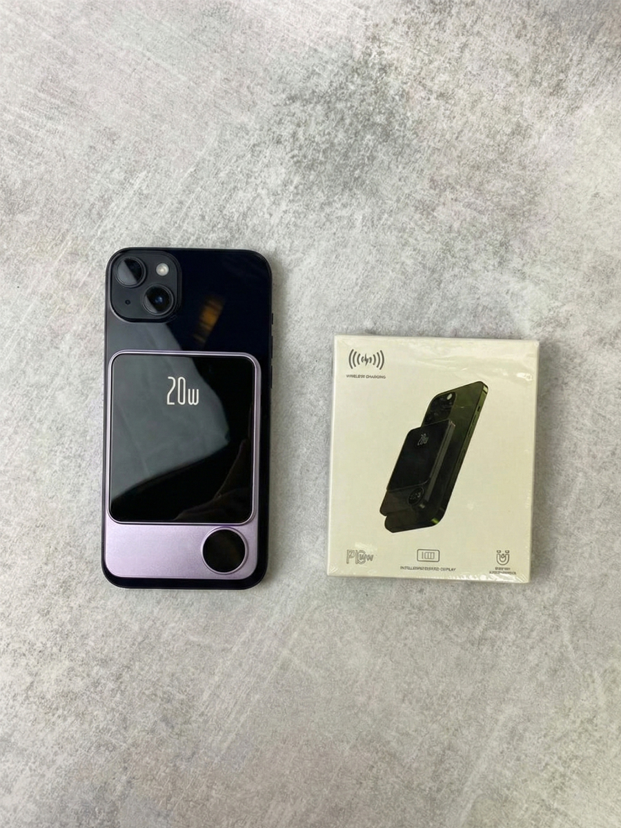 Магнитный беспроводной внешний аккумулятор Q9 20W 10000мАч