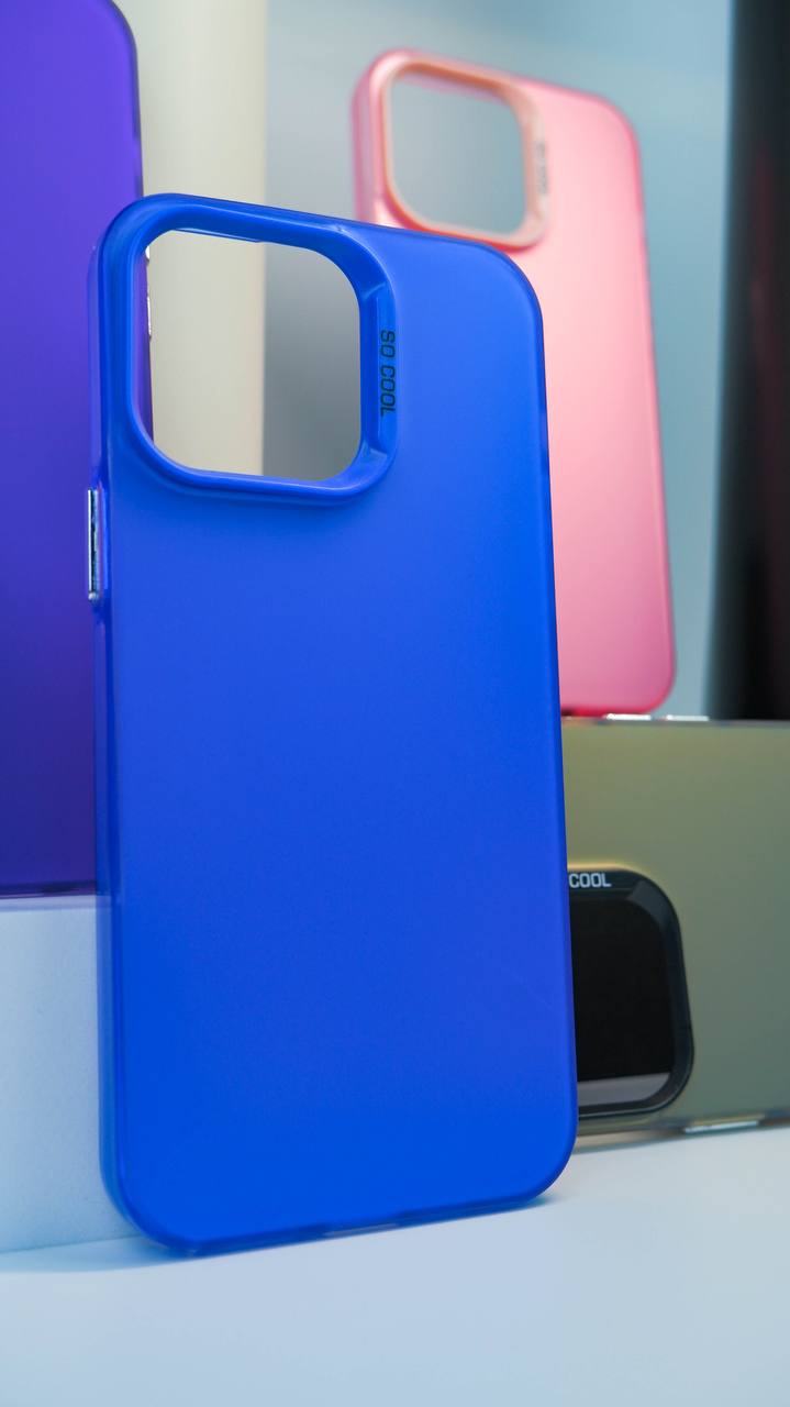 Чехол для iPhone 15 Pro Max So Прохладный пластик+силикон