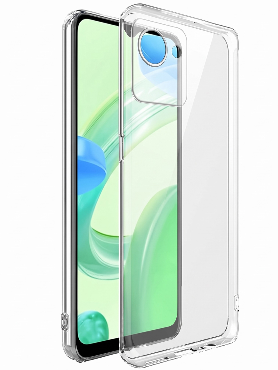 Чехол для Realme C30 4G Ультратонкий силикон Люкс с защитой камеры