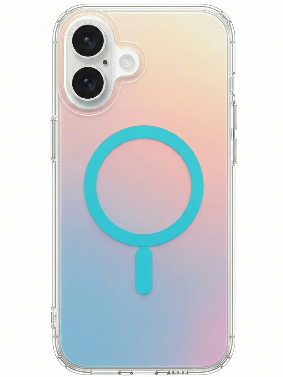 Чехол для iPhone 16 Витраж MagSafe силикон