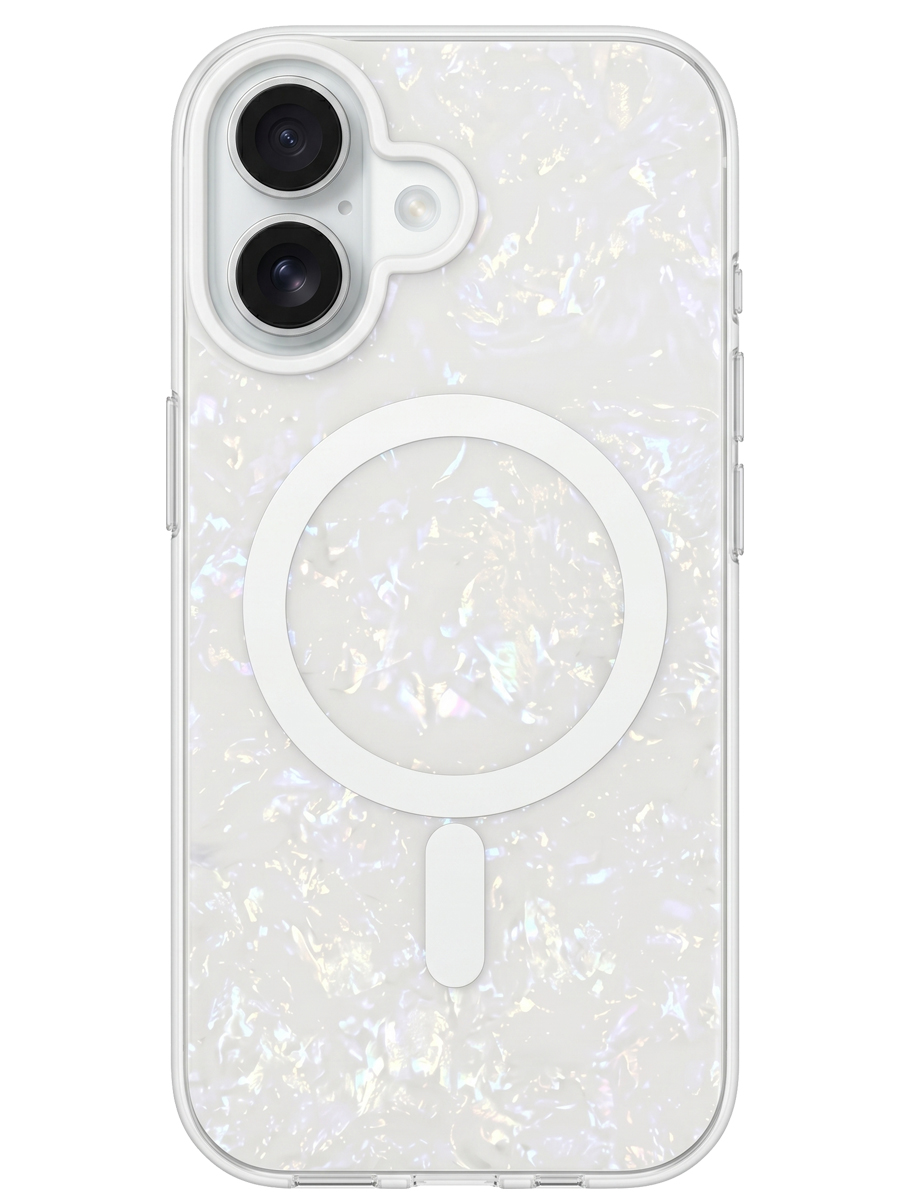 Чехол для iPhone 16 Жемчужный MagSafe