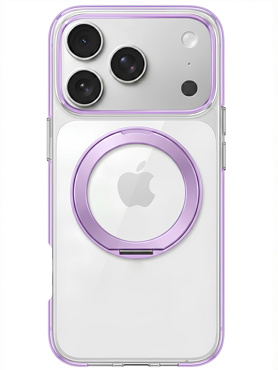 Чехол для iPhone 17 Pro Цветные кольца MagSafe силикон