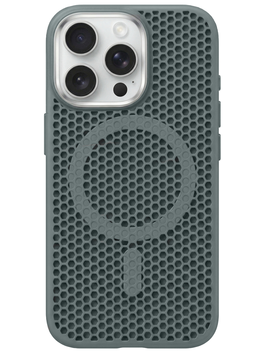 Чехол для iPhone 16 Pro Неосетка силикон