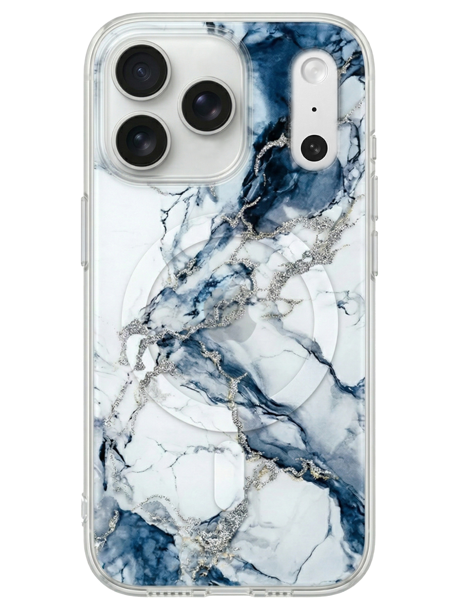 Чехол для iPhone 17 Pro Max Малахит силикон