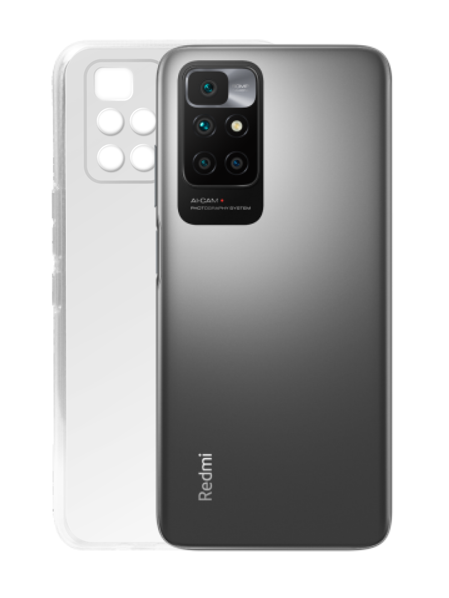 Чехол для Xiaomi Redmi 10 Ультратонкий силикон Premium с защитой камеры