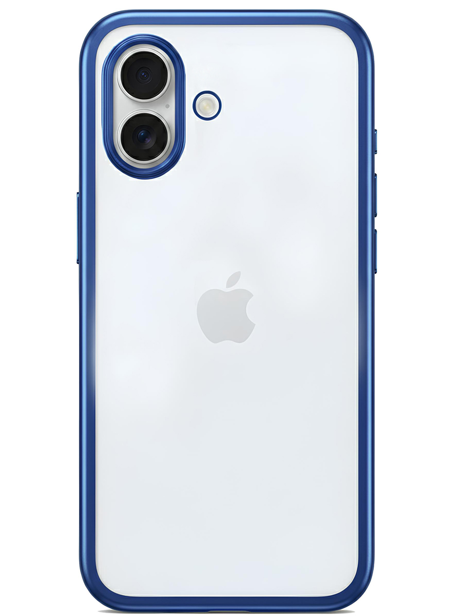 Чехол для iPhone 16 Хромированные грани