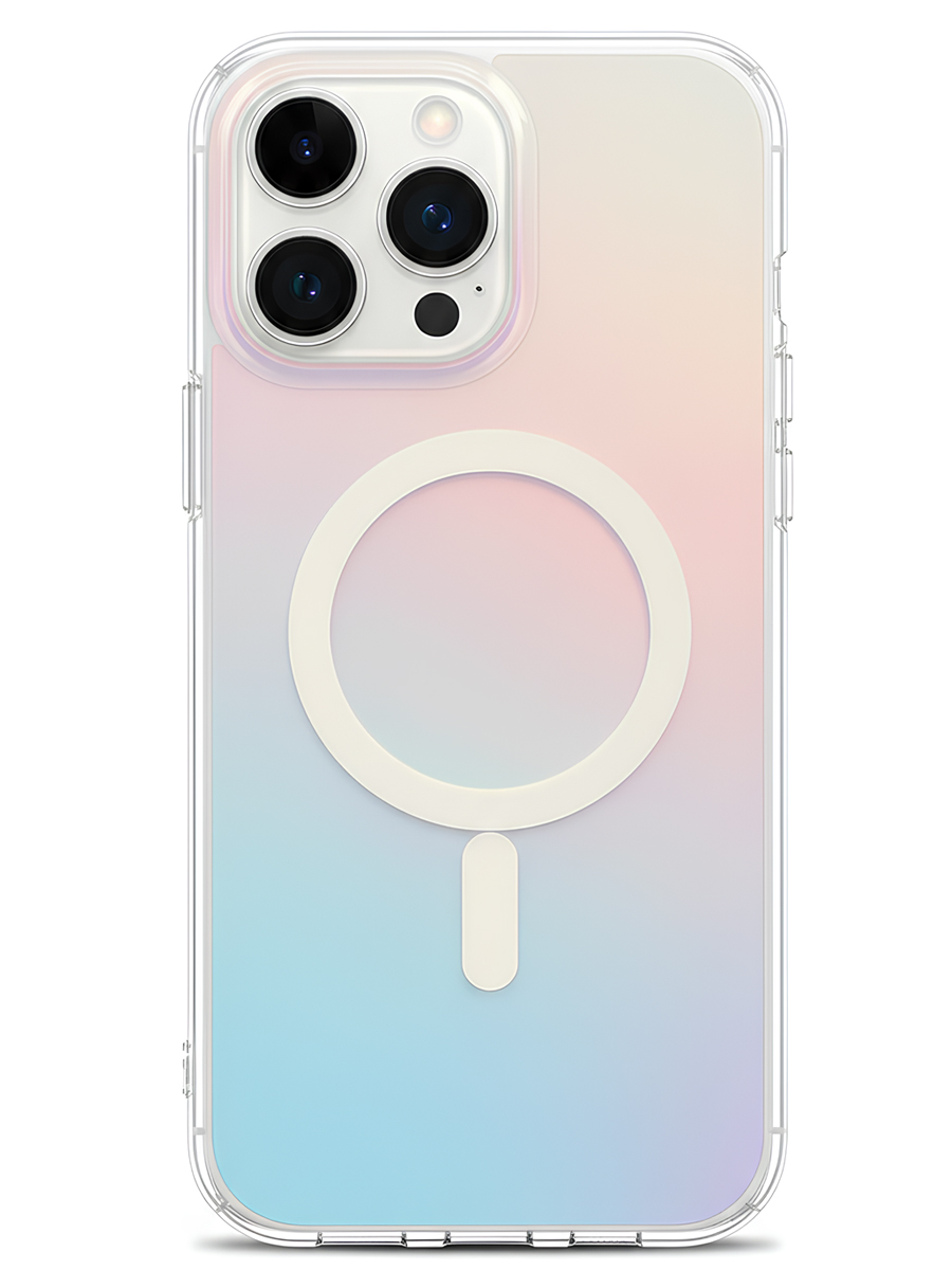 Чехол для iPhone 15 Pro Витраж MagSafe силикон