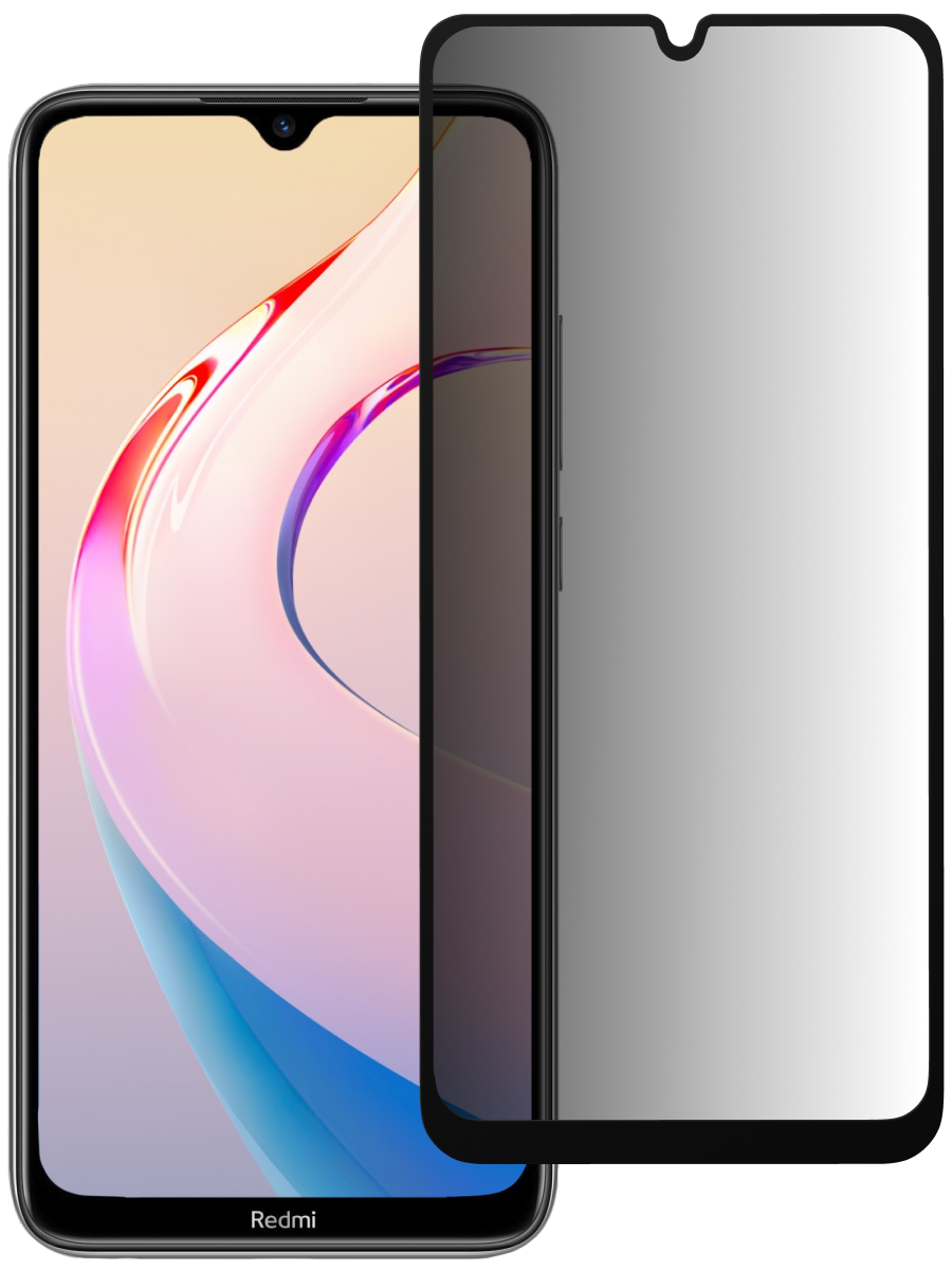 Защитное стекло для Xiaomi Redmi Note 8 Антишпион 5D Premium