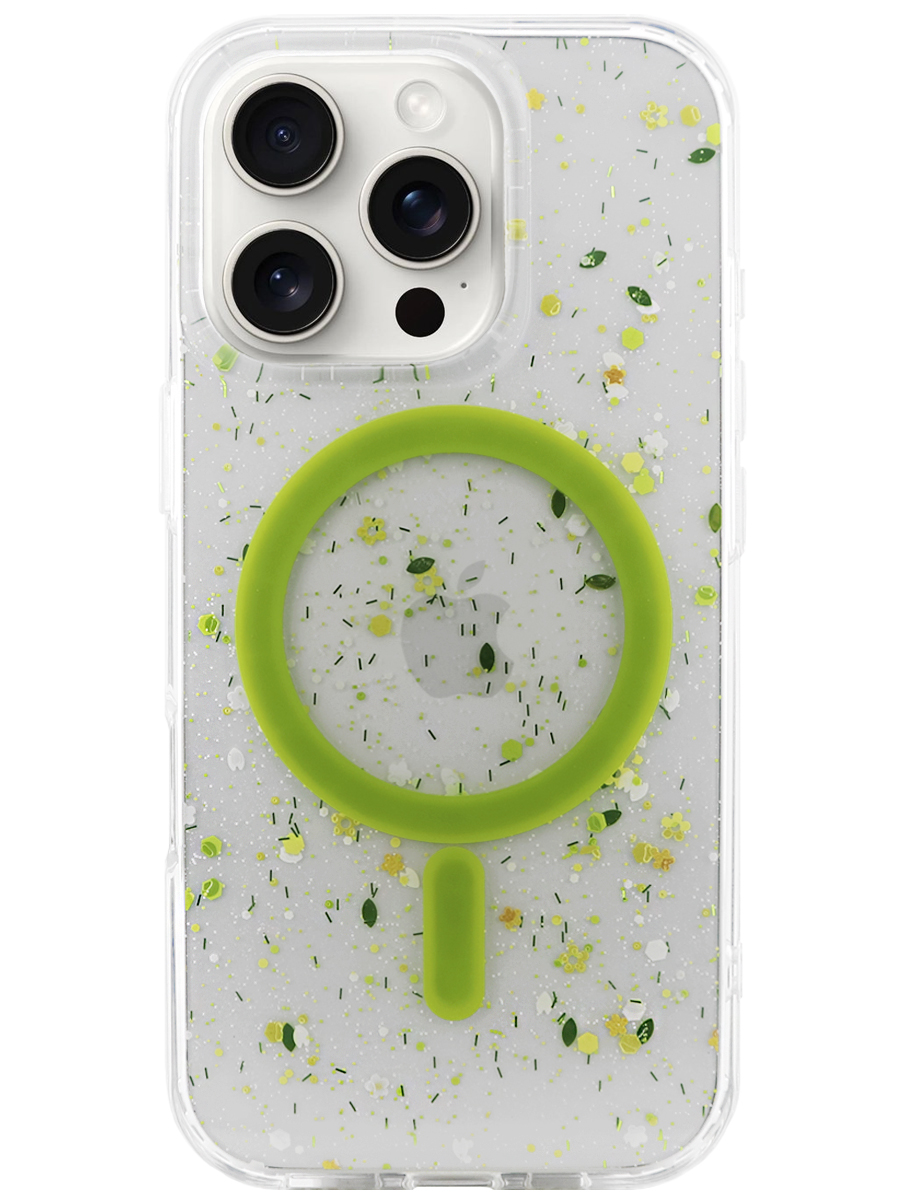 Чехол для iPhone 16 Pro Осенний MagSafe силикон+гель