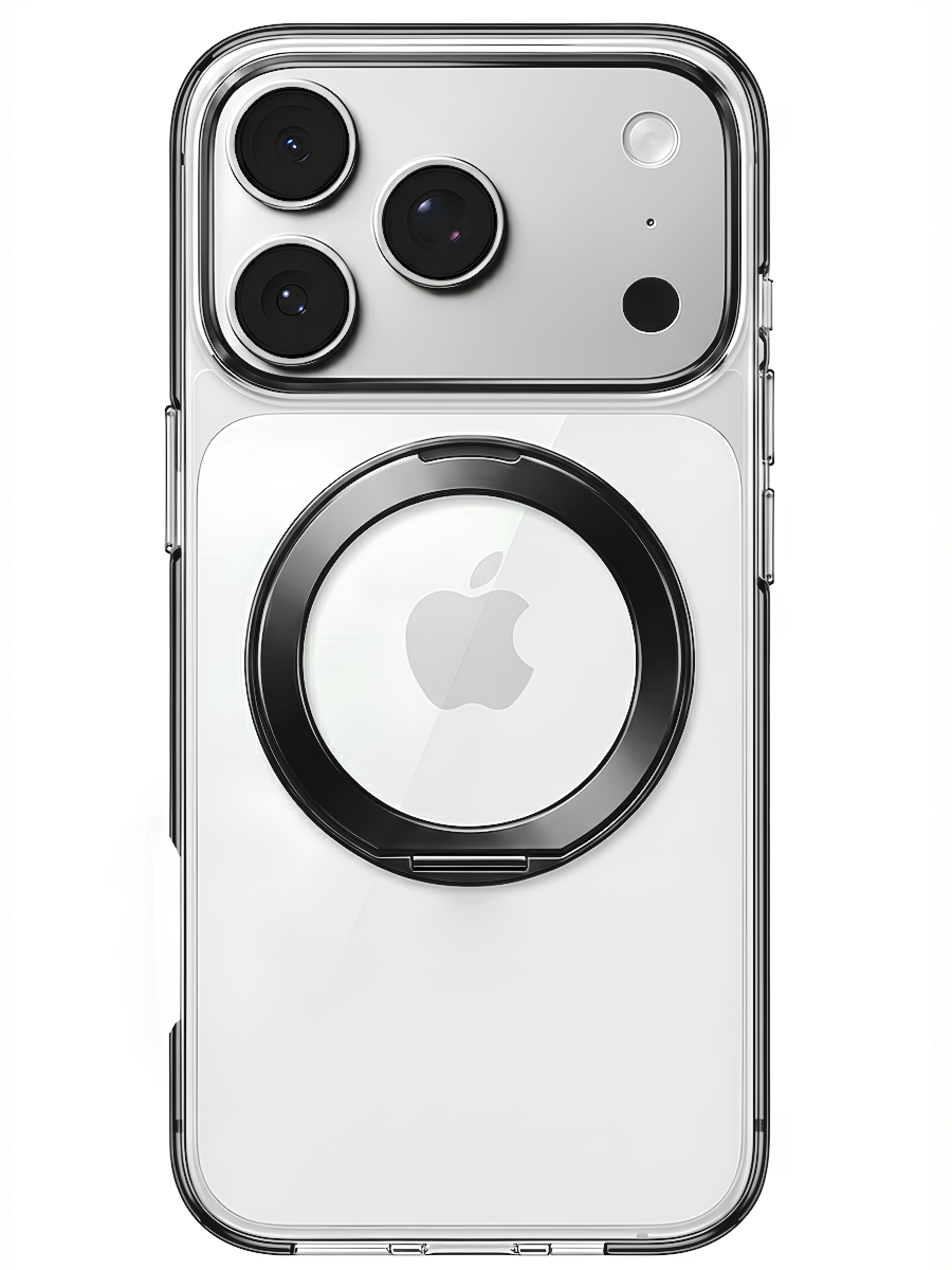 Чехол для iPhone 17 Pro Цветные кольца MagSafe силикон