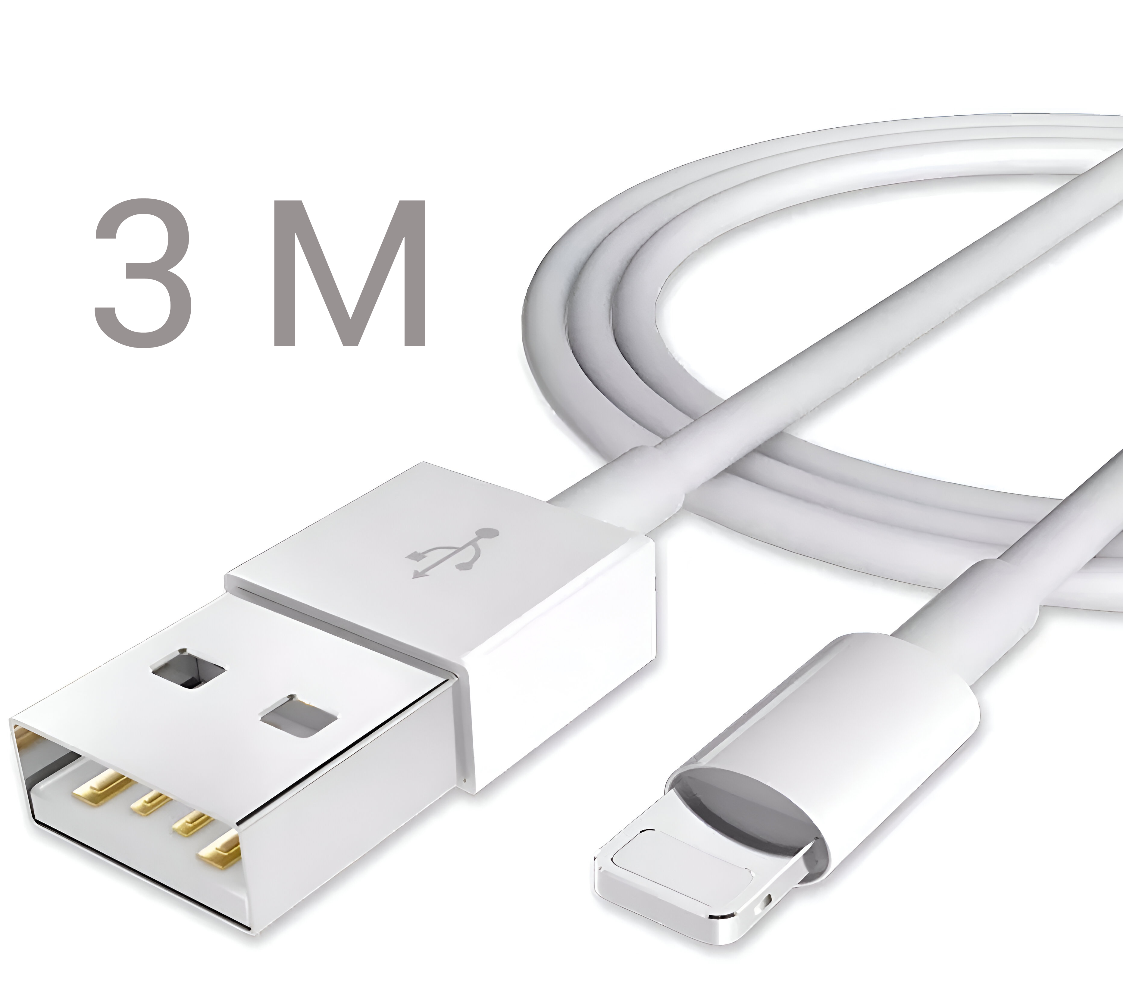 Кабель Lightning USB 5 / 6 / 7 Бюджетный 3м