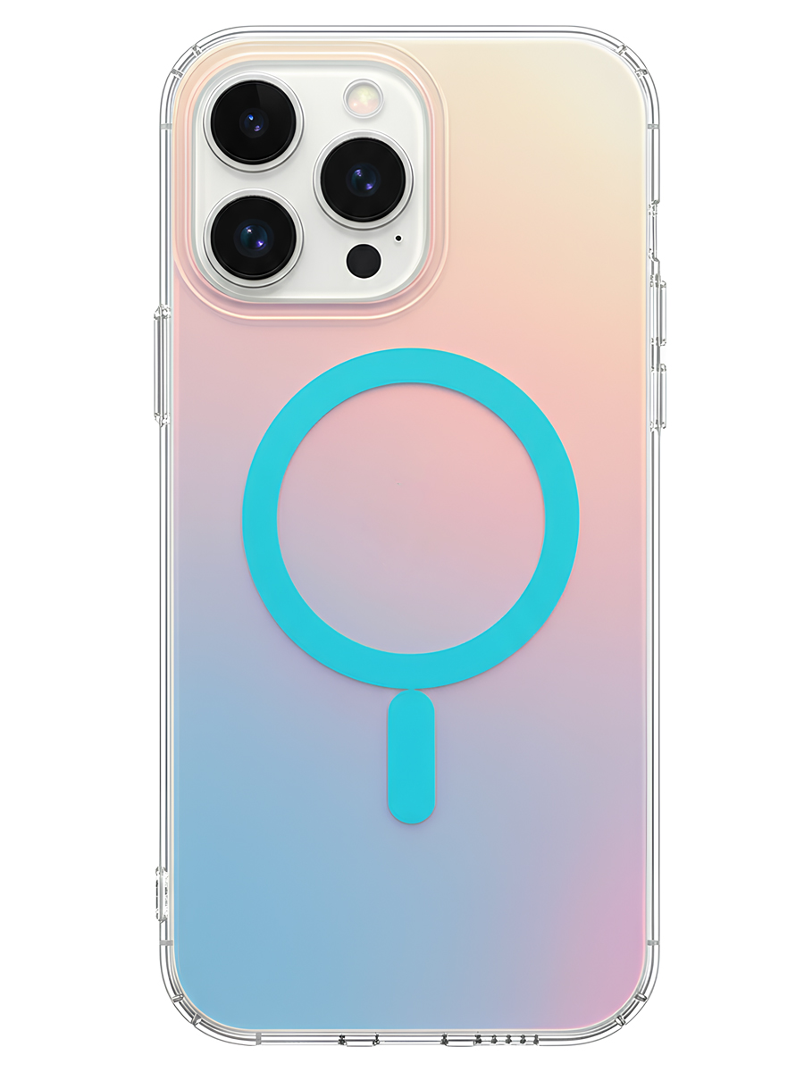 Чехол для iPhone 15 Pro Витраж MagSafe силикон