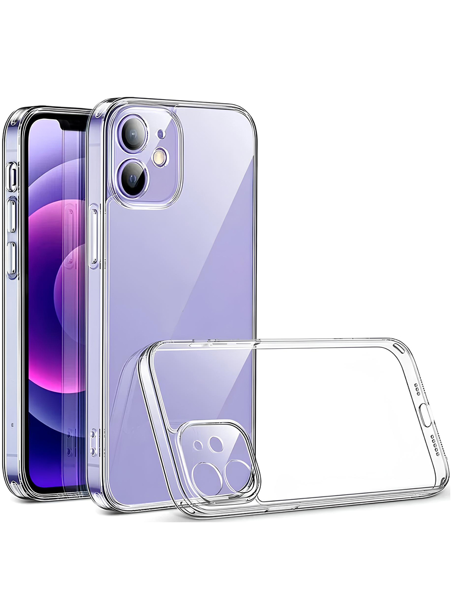 Чехол для iPhone 12 mini Ультратонкий силикон Premium с защитой камеры