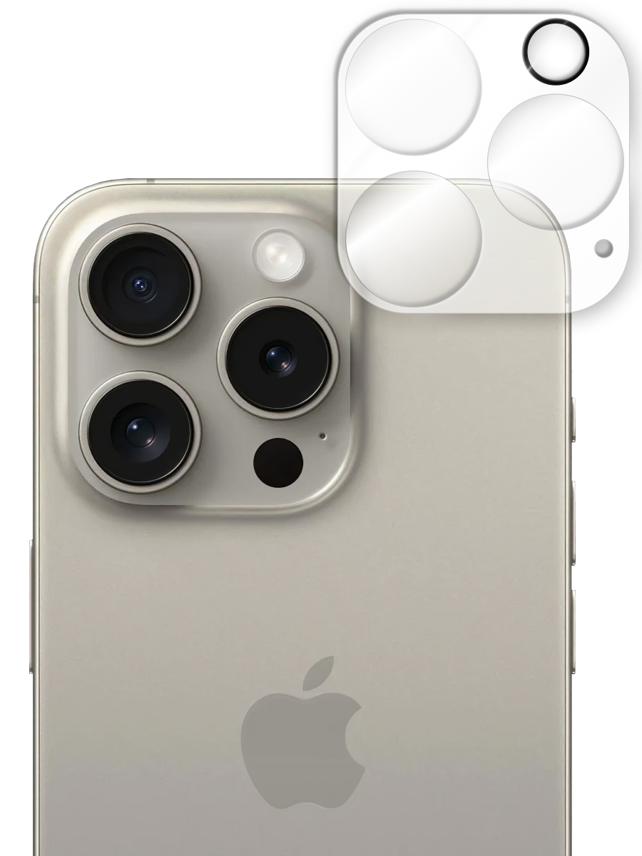 Защитное стекло камеры для iPhone 15 Pro / 15 Pro Max