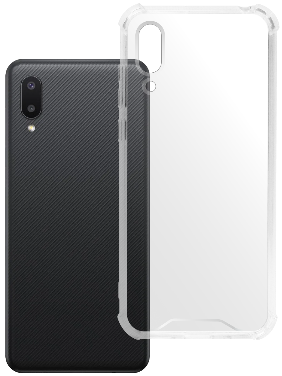 Чехол для Samsung A02 Armor PC+силикон