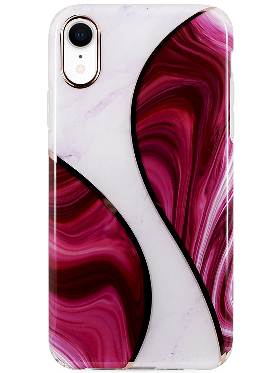 Чехол для iPhone XR Мраморный волна силикон