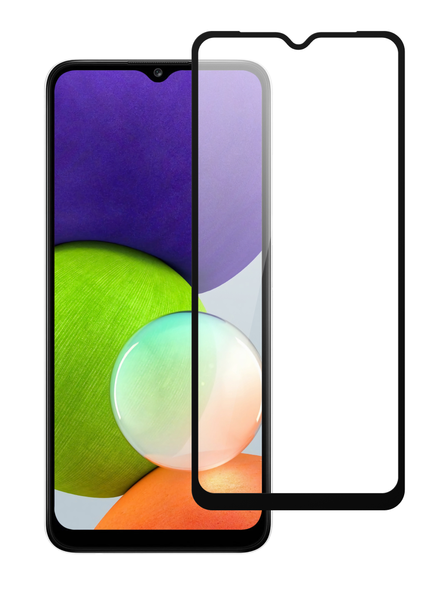 Защитное стекло для Samsung A12 / A02S / M02 / M12 Full Glue Simple