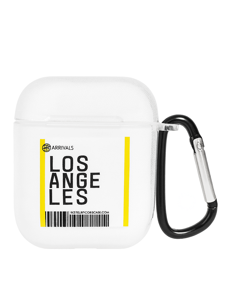 Чехол для AirPods 1/2 Cities с карабином